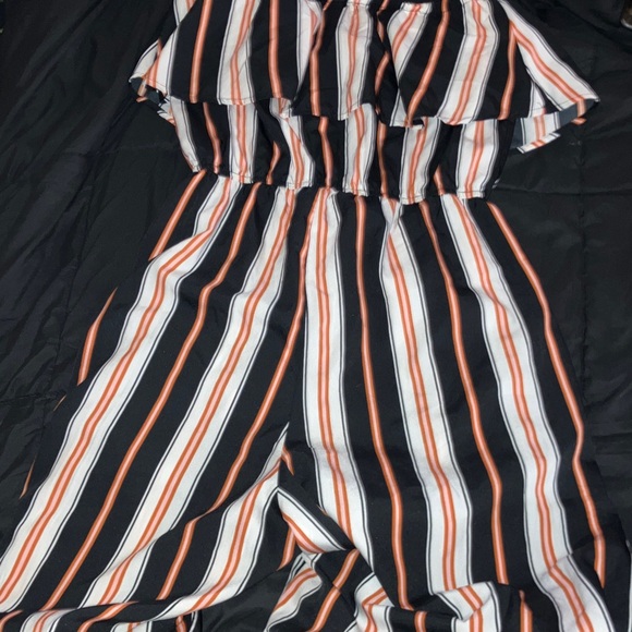 Blush Black, White, and Orange Striped Top - Picture 4 of 4